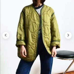 Vintage Army Green Liner Jacket